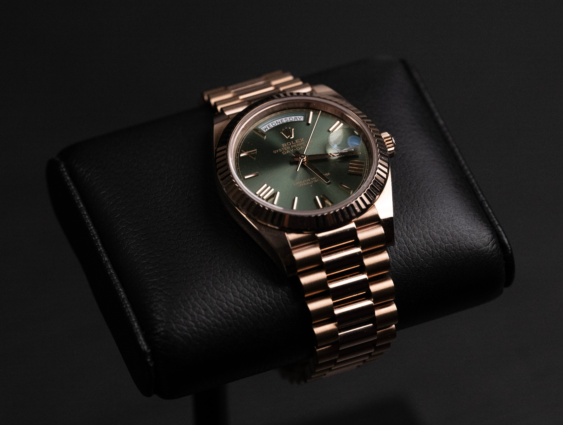 Luxury watch close-up